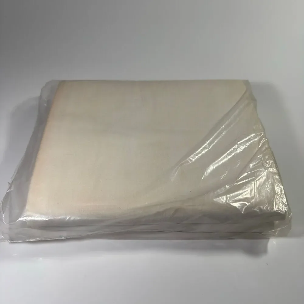 Vintage Lady Price White Cotton Bed Sheets Full Double Size Extra Length NOS NIP